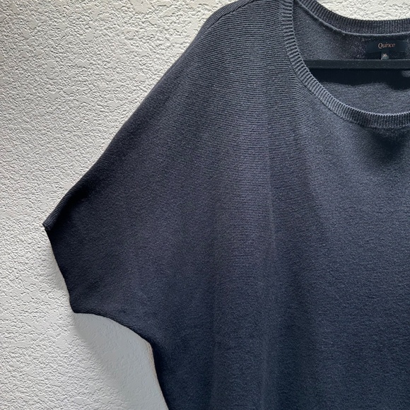 Quince Dolman Sweater Lightweight Organic Cotton Cashmere Link-Stitch Size XL - Picture 7 of 13